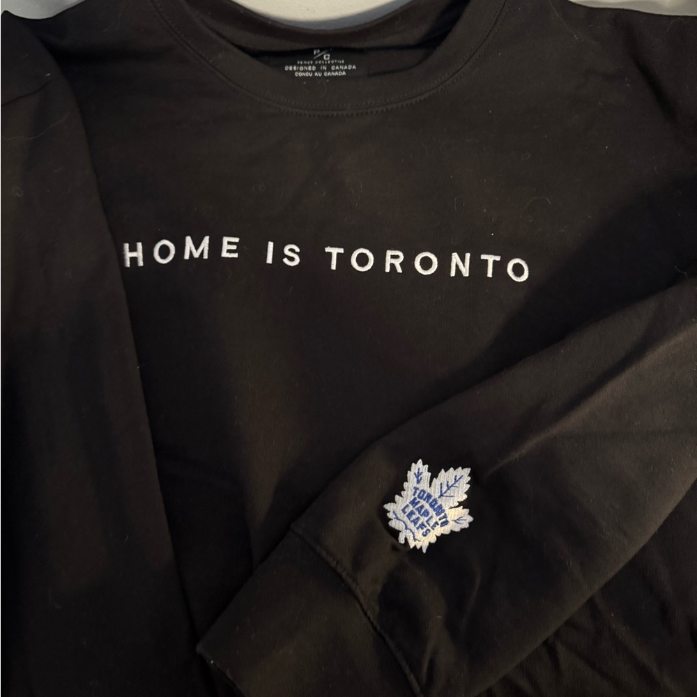 Black 'Home is Toronto' Sweatshirt Peace Collection